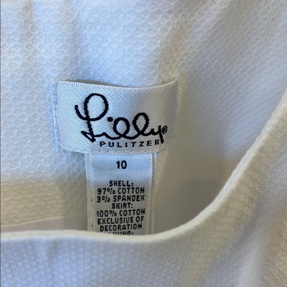 Lilly Pulitzer Pink and White Sleeveless Midi Sundress - Picture 2 of 3